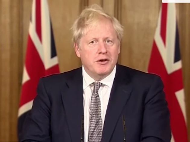 Primeiro-ministro britânico Boris Johnson Reprodução