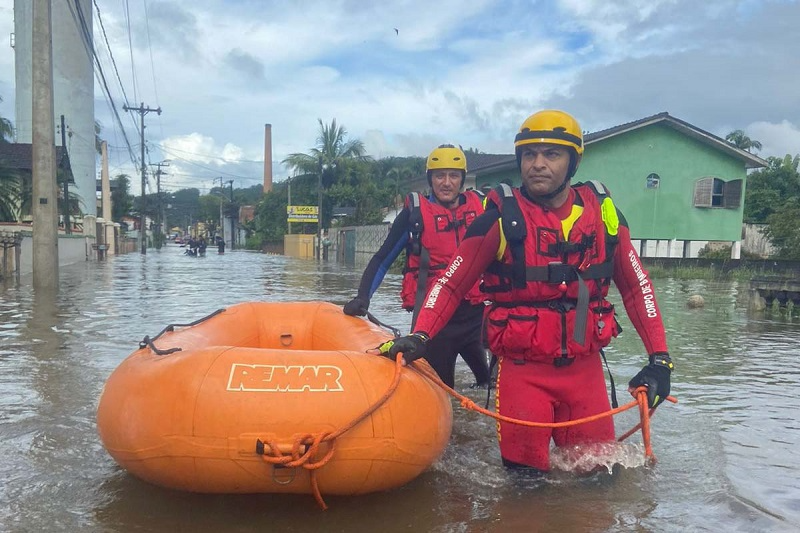 Chuvas atingem Sul, Sudeste e Norte do país até 12 de dezembro Divulgação/Defesa Civil do Paraná