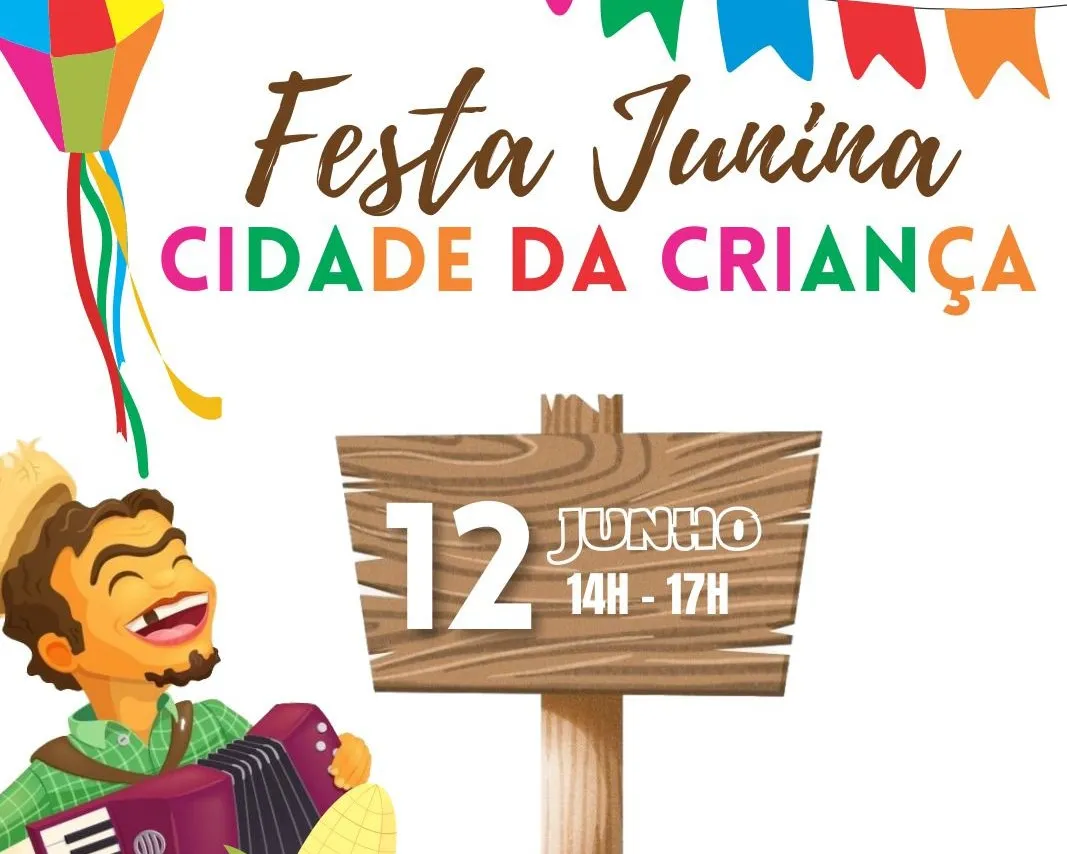 O evento será realizado das 14h às 17h 