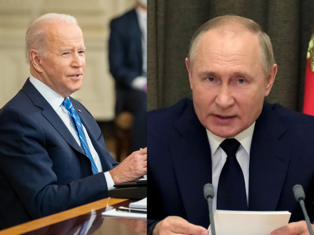 Biden e Putin tem conversa telefônica marcada para às 13h, no horário de Brasília. Foto: montagem/divulgação