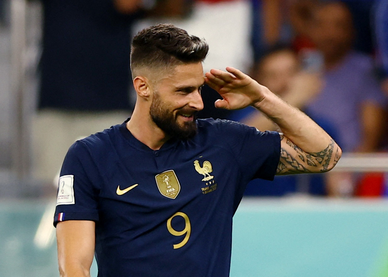 Giroud se isola como maior artilheiro da história da seleção francesa