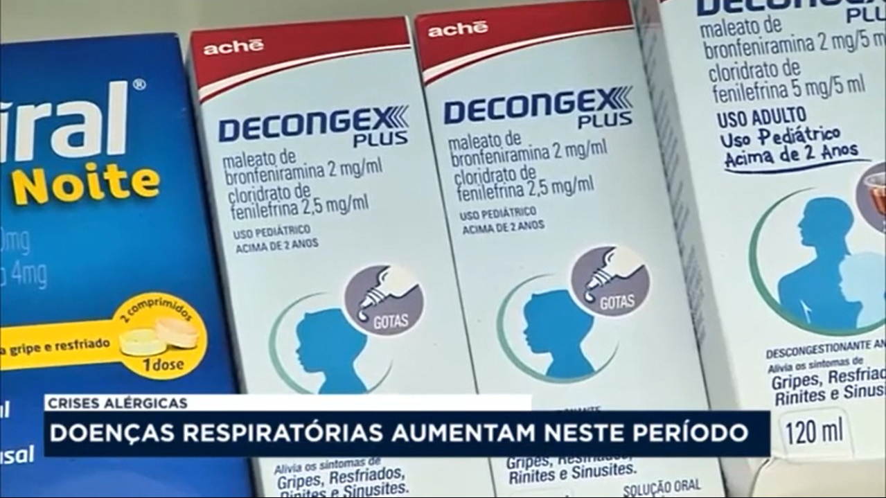 Doenças respiratórias aumentam neste período do ano Vinícius David