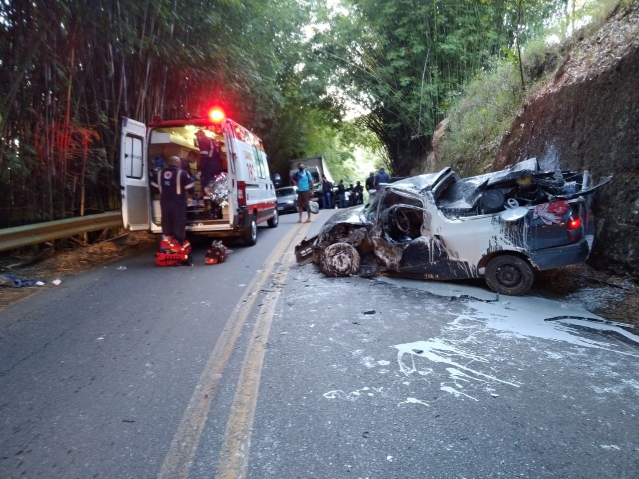 Duas pessoas ficaram gravemente feridas após acidente no km 109 da SP-50 Divulgação/PRE