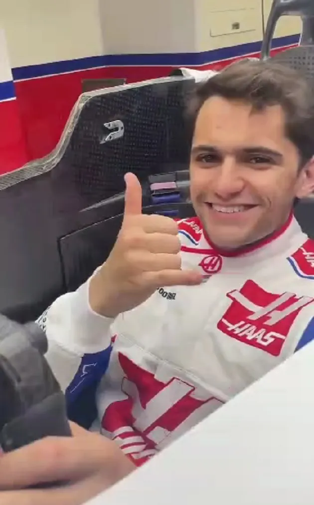 Pietro Fittipaldi no carro da Haas na manhã desta quarta-feira