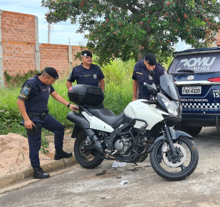 A moto de grande porte foi roubada ontem, na Vila São Cristóvão Divulgação/GCM