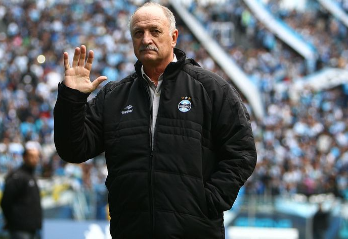 Felipão, durante passagem no Grêmio em 2014 Lucas Uebel/Divulgação/Grêmio FBPA