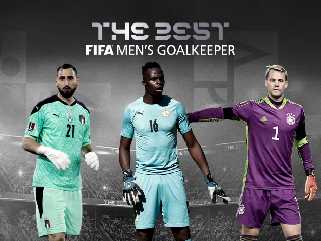 Os goleiros finalistas do prêmio The Best da FIFA