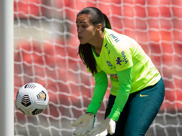 Karen durante treino com a seleção na Austrália Thais Magalhães/CBF