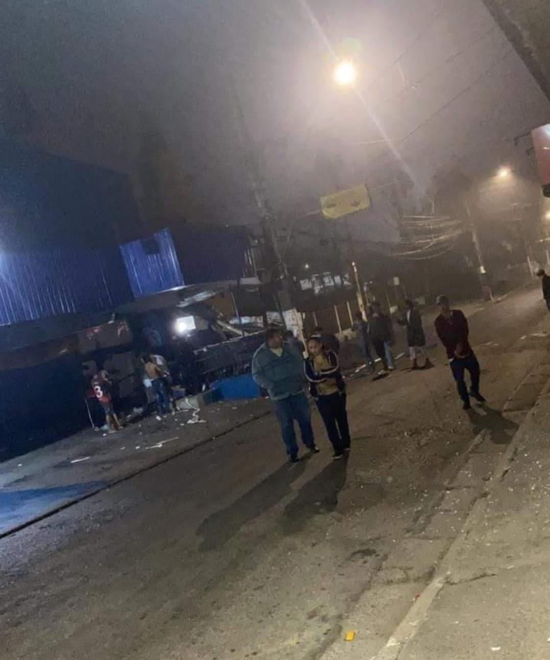 Supermercado foi invadido na Zona Sul de São Paulo e ônibus foram atacados na ação dos criminosos Foto: ouvinte BandNews FM