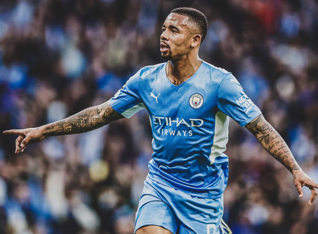 Gabriel Jesus pode deixar o Manchester City na próxima janela Reprodução/Twitter Gabriel Jesus