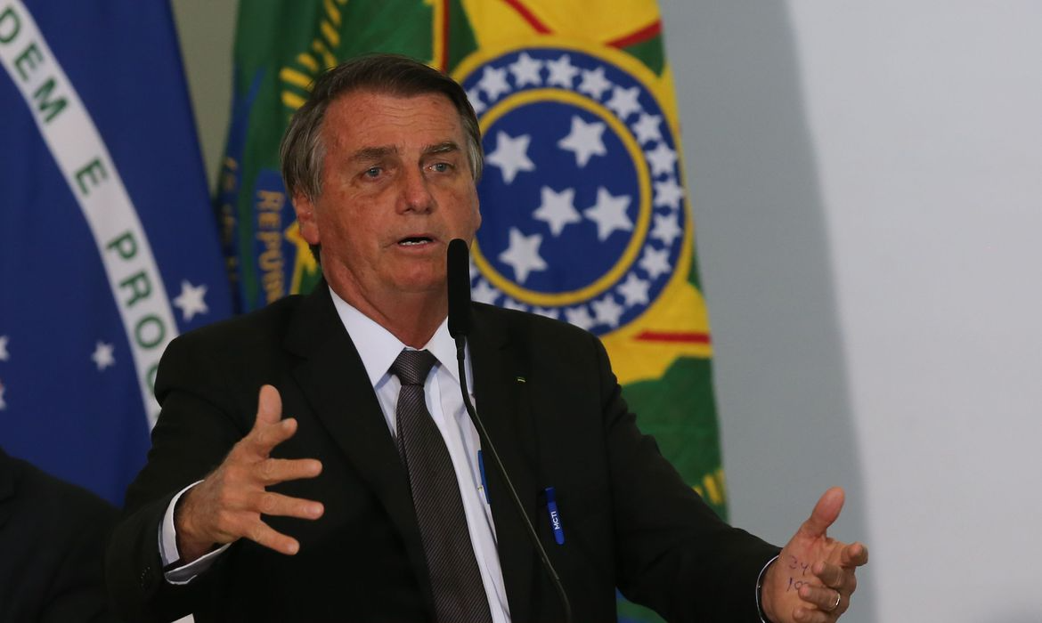 Bolsonaro voltou a alegar que o voto impresso seria mais seguro que as urnas eletrônicas. Foto: Agência Brasil