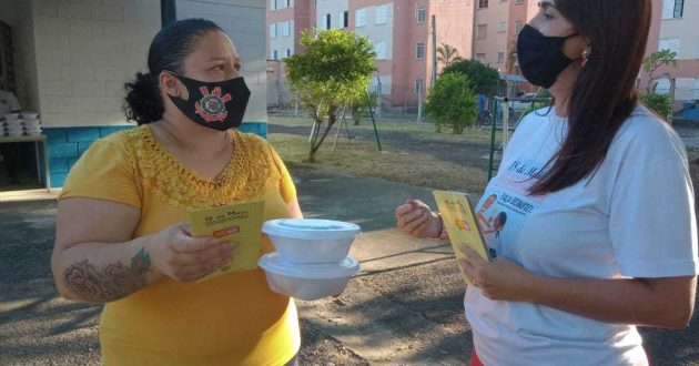 Abordagem do Maio Laranja, em Taubaté Divulgação/Prefeitura de Taubaté