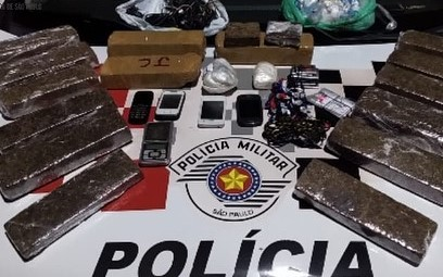 Polícia Militar apreende drogas em Taubaté Divulgação/Polícia Militar