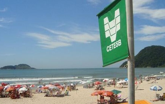 Litoral norte tem 11 praias impróprias para banho neste Feriado de Finados Divulgação/Cetesb