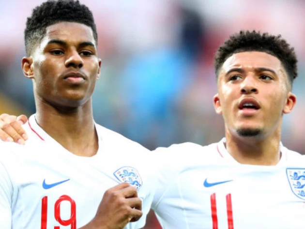 Rashford e Sancho sofreram insultos racistas Reprodução/Twitter/Marcus Rashford