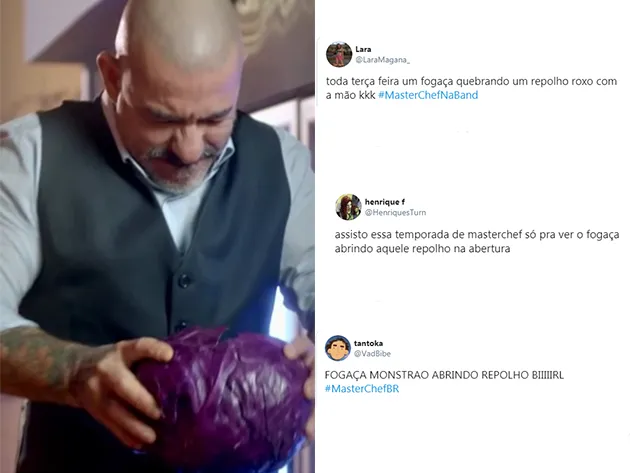 Vídeo de Fogaça abrindo repolho com as mãos deixou o Twitter confuso; veja reações 