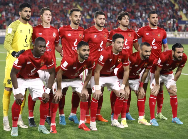 Jogadores do Al-Ahly que enfrentaram o Monterrey pelo Mundial