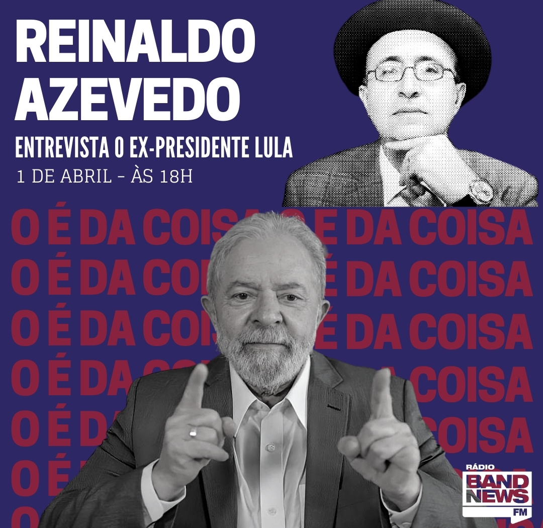 Reinaldo Azevedo diz que "não há tema interditado" em entrevista com Lula nesta quinta