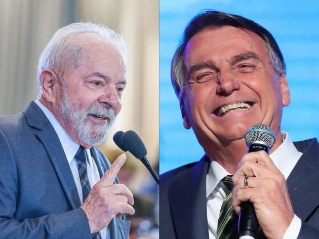 Lula tem 41% das intenções de voto, contra 35% de Bolsonaro Foto: Reprodução