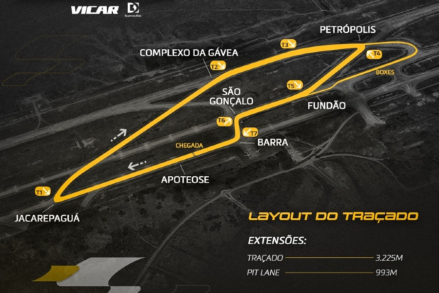 Circuito montado em aeroporto leva o nome de Cacá Bueno, remanescente de prova de 2012 Stock Car/Divulgação