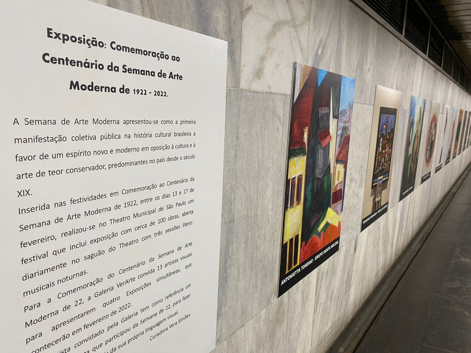 Cada artista convidado para a exposição possui como referência um artista modernista Reprodução/Metrô Rio