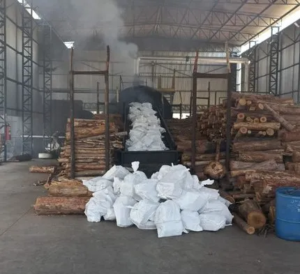 A droga foi incinerada em uma caldeira de uma indústria  