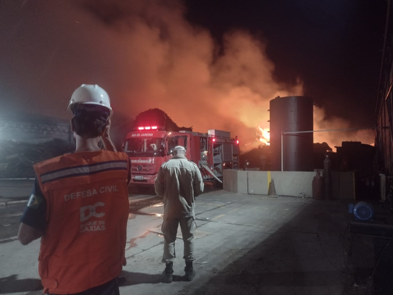 Divulgação/Corpo de Bombeiros O local fica em um dos acessos do antigo lixão que funcionava no bairro