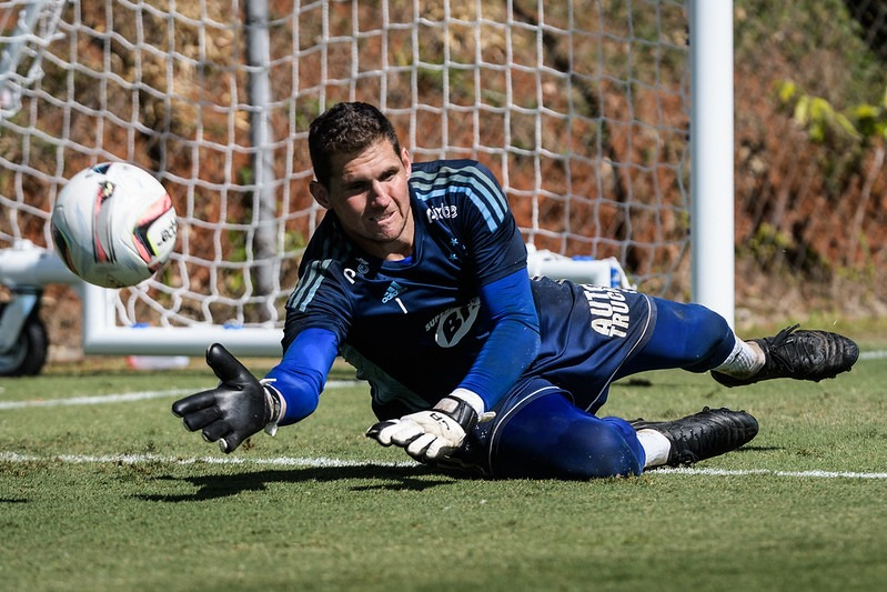 Goleiro Rafael Cabral em treino do Cruzeiro Gustavo Aleixo/Cruzeiro