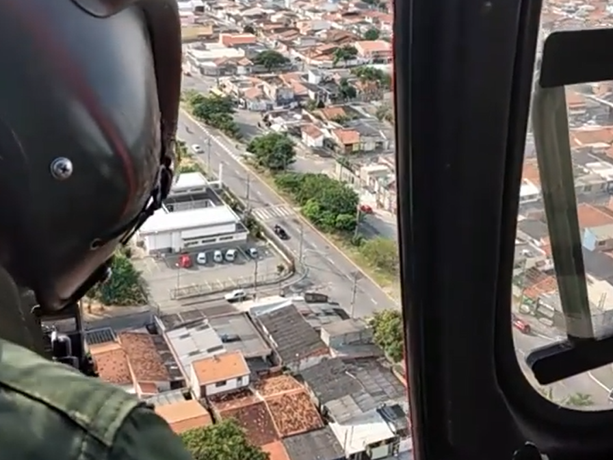 O motociclista cometeu várias infrações de trânsito durante perseguição Divulgação/Policia Militar