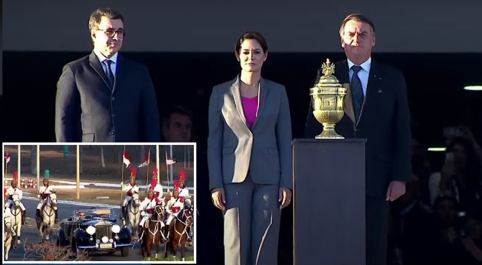 Coração de D. Pedro I foi recebido em cerimônia no Palácio do Planalto Reprodução/TV Brasil