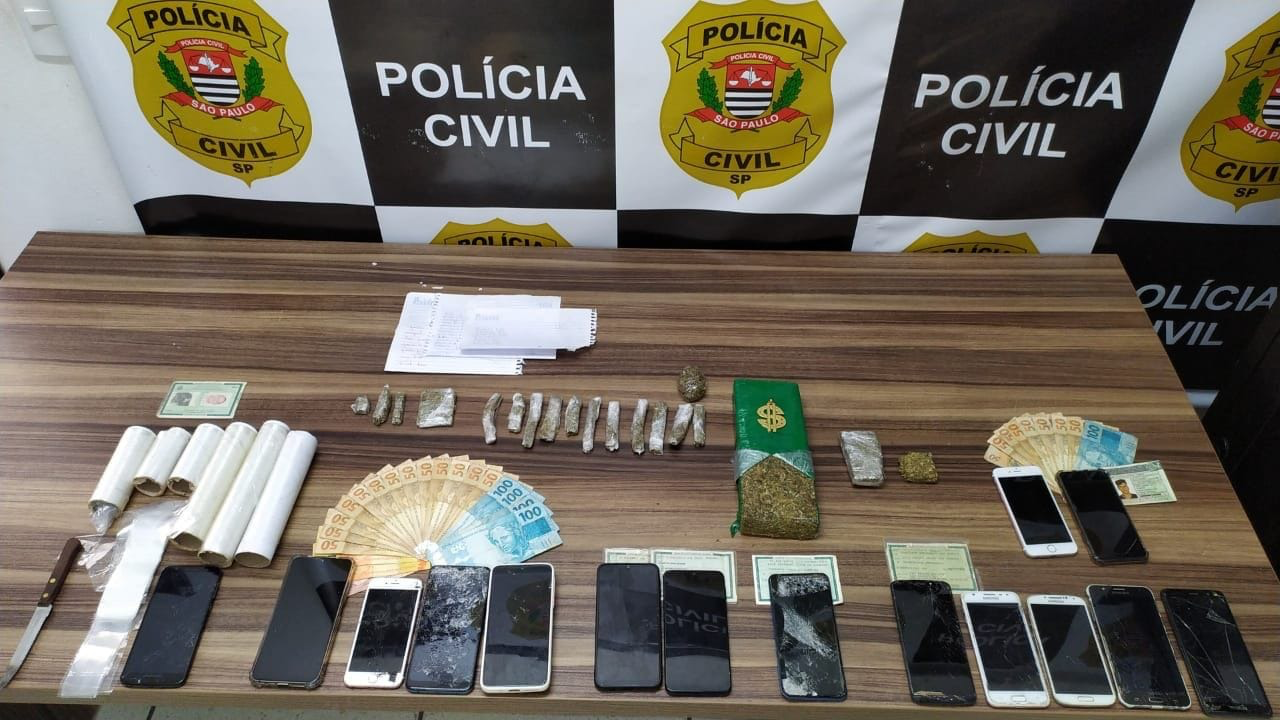 Polícia Civil prende seis pessoas por tráfico de drogas em Ilhabela