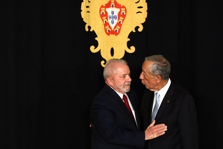 O presidente de Portugal, Marcelo Rebelo de Sousa, se reúne com Lula REUTERS/Rodrigo Antunes