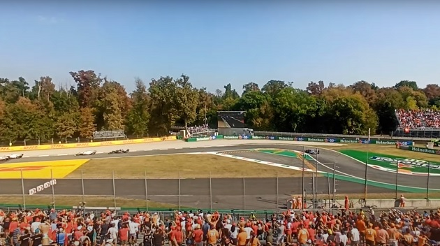 Primeira curva de Monza F1