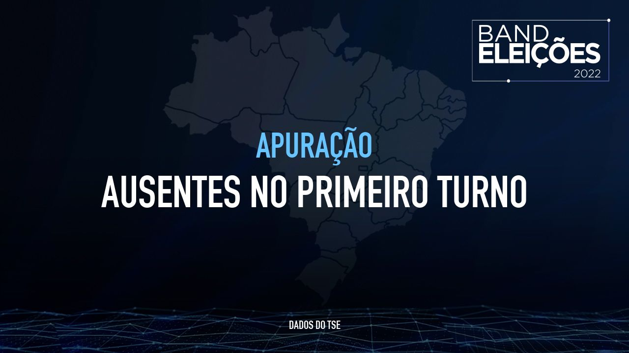 Veja o ranking de estados com maior número de eleitores ausentes nas eleições 2022 Band