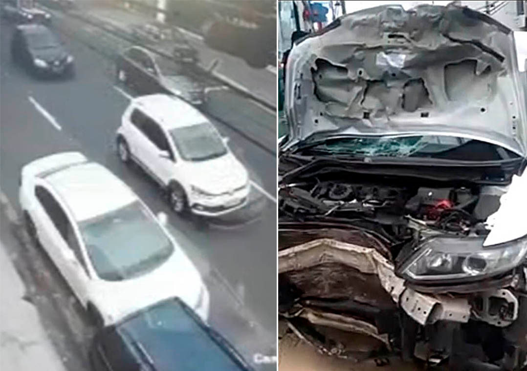 Vídeo: acidente deixa cinco pessoas feridas em São Carlos (SP)