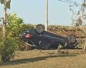 O acidente foi na avenida João Franceschi