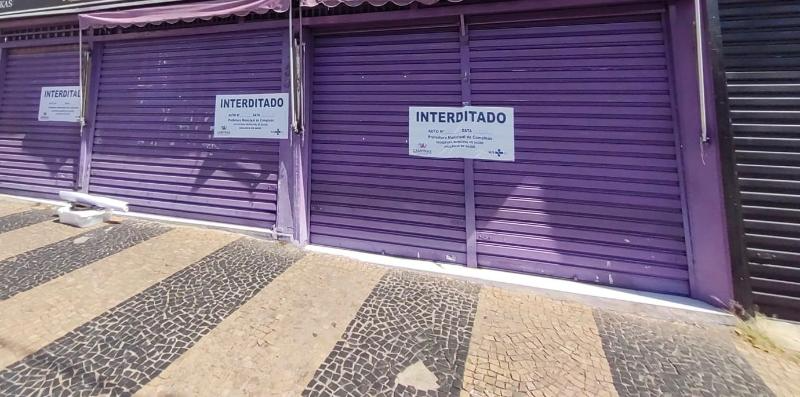 Vigilância Sanitária interdita loja de cosméticos no Centro de Campinas 