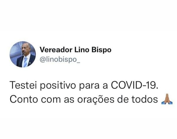 Lino Bispo compartilhou o resultado do exame nas redes sociais  Reprodução/Redes Sociais 