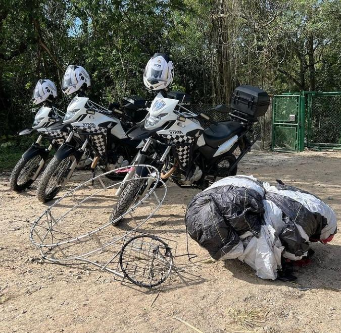 Queda de balão foram registradas em São José dos Campos e em Taubaté  Reprodução/ GCM