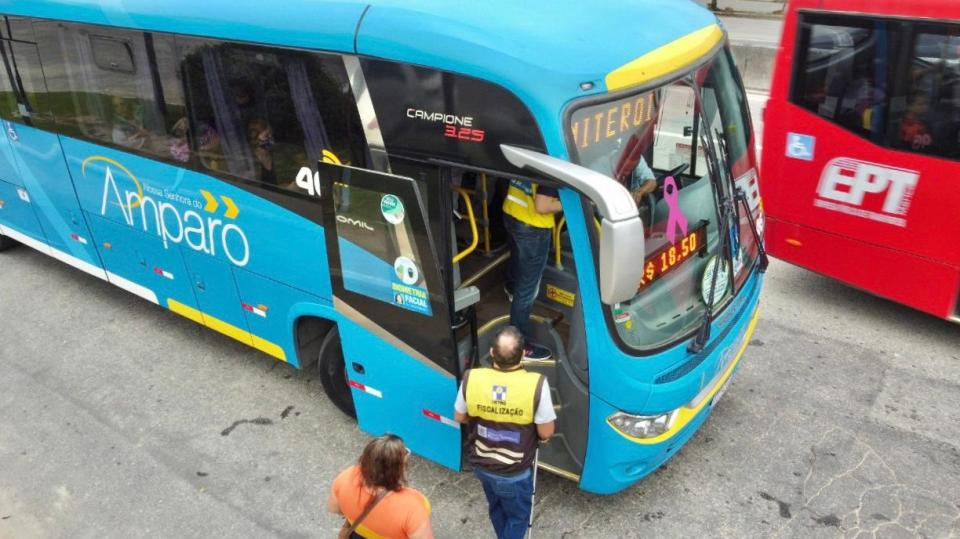 Ônibus são da Viação Amparo Divulgação/Detro