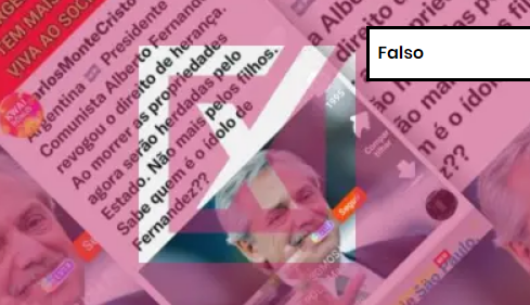 É falso que a Argentina tenha revogado o direito à herança no país Foto: Comprova