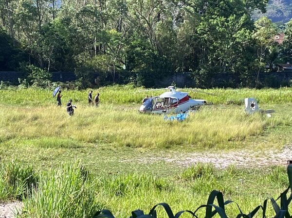 Polícia vai intimar sócios da empresa responsável por helicóptero que caiu Divulgação