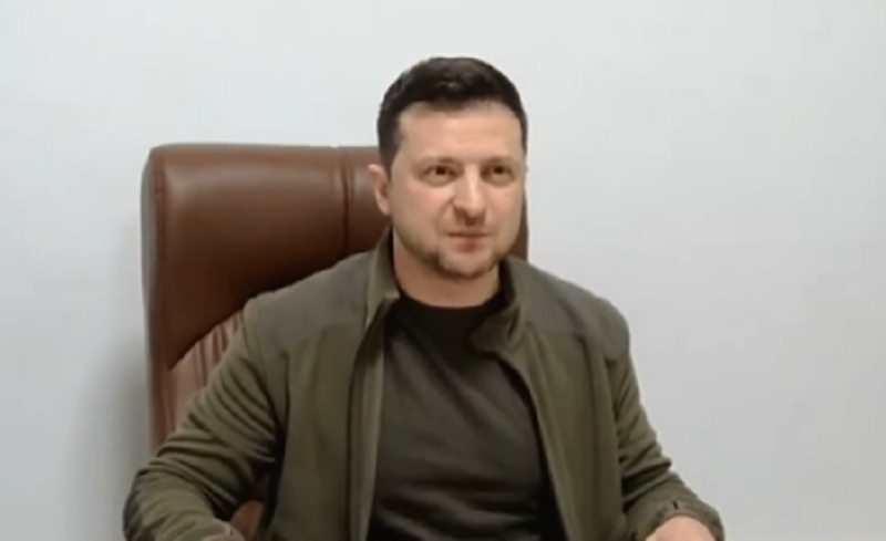 Presidente Volodymyr Zelensky discursou para cidadãos europeus Reprodução BandNews TV