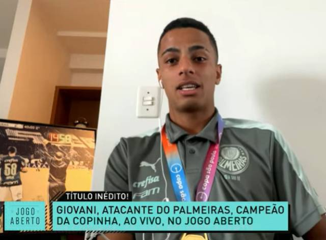 Destaque da Copinha, Giovani revela inspiração em ídolo do Palmeiras 