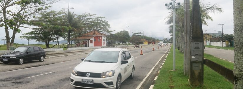 Limite de velocidade na Avenida da Praia é de 50 km/h  Divulgação/Prefeitura de Caraguatatuba 