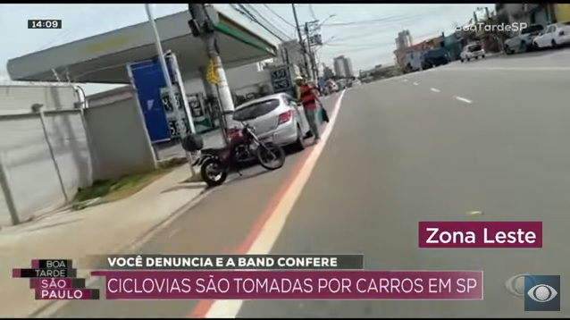 Vídeos mostram carros estacionados em ciclofaixas de vários bairros de São Paulo