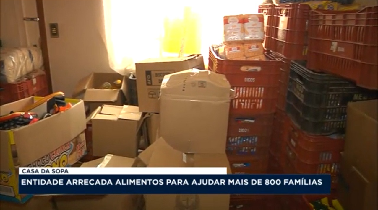 Entidade Casa da Sopa arrecada alimentos para ajudar mais de 800 famílias Luiz Generick