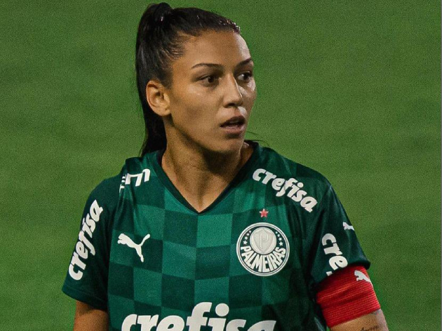 Bia Zaneratto durante passagem pelo Palmeiras em 2021 Palmeiras