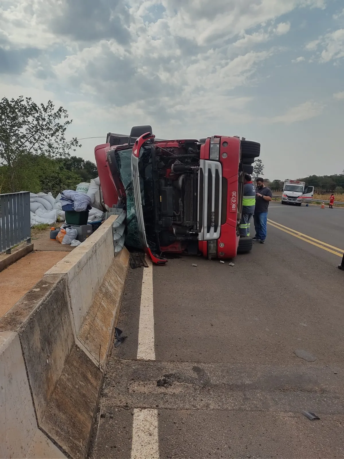 O motorista teve apenas ferimentos leves