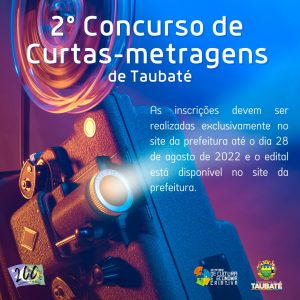 Taubaté está com inscrições abertas para o 2º Concurso de Curtas-metragens   Reprodução/ Prefeitura de Taubaté